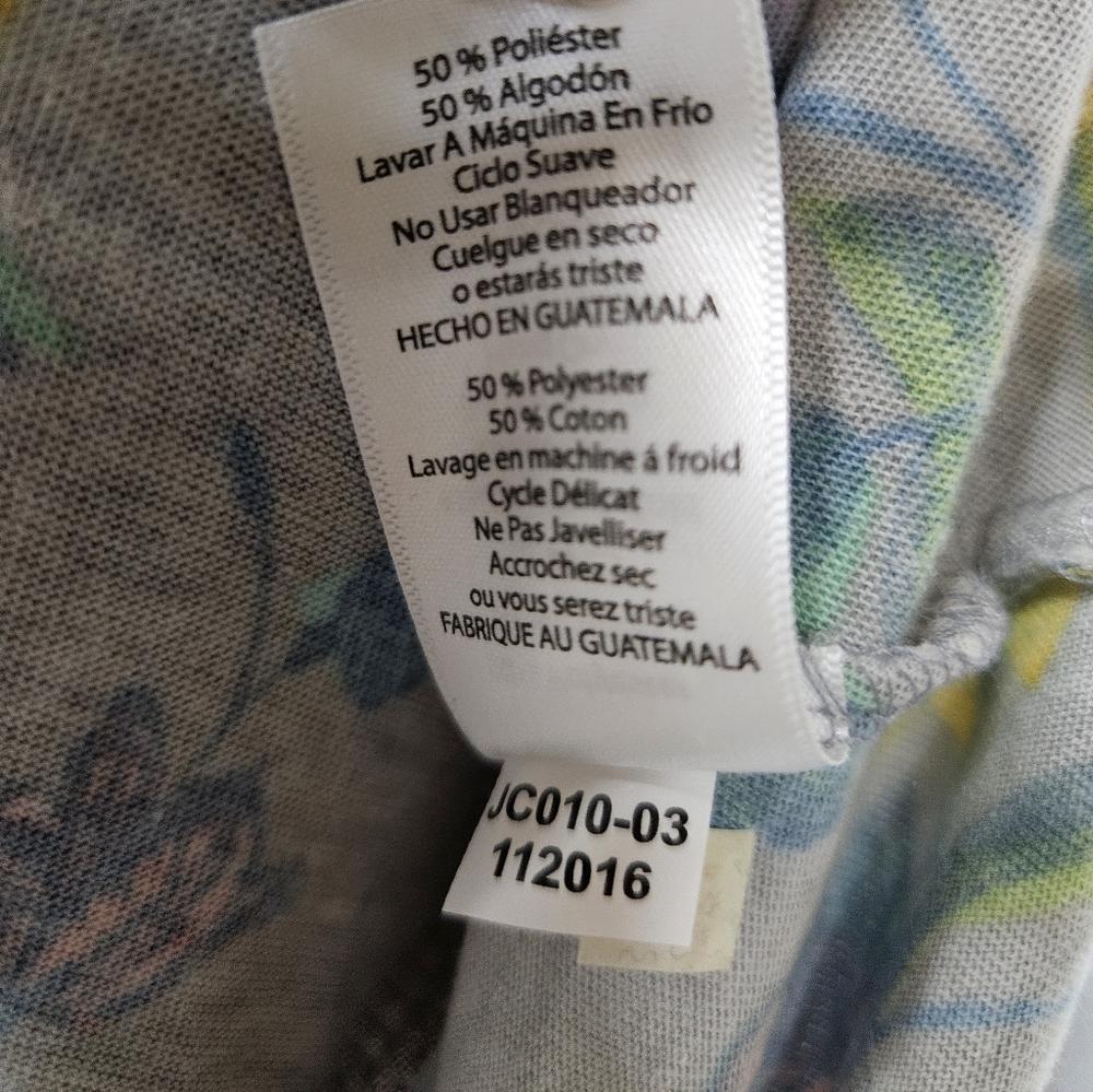 LuLaRoe Gray Midi Dress with Pastel Floral Print - Picture 8 of 8